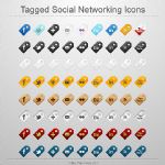 Tagged Social Networking Icons