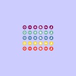 Simple color social icons vol. 3